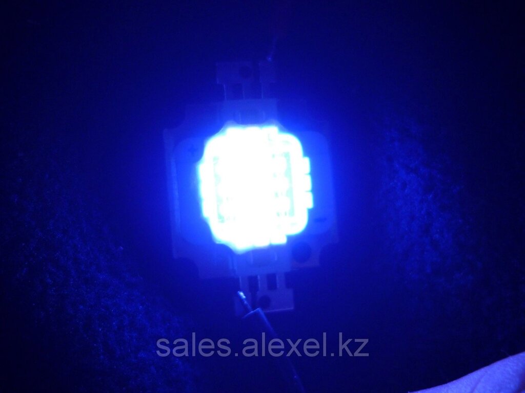 Cветодиод для аквариумов 10W синий белый 2:1 от компании Alexel - фото 1