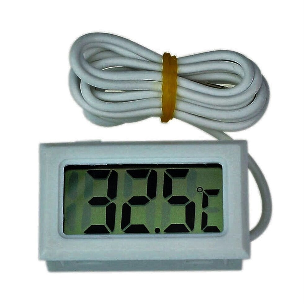Электронный термометр с длинным выносным датчиком 2 метра белый от компании Alexel - фото 2