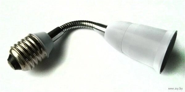 Гибкий удлинитель 16 см для лампочек E27 - E27 от компании Alexel - фото 1