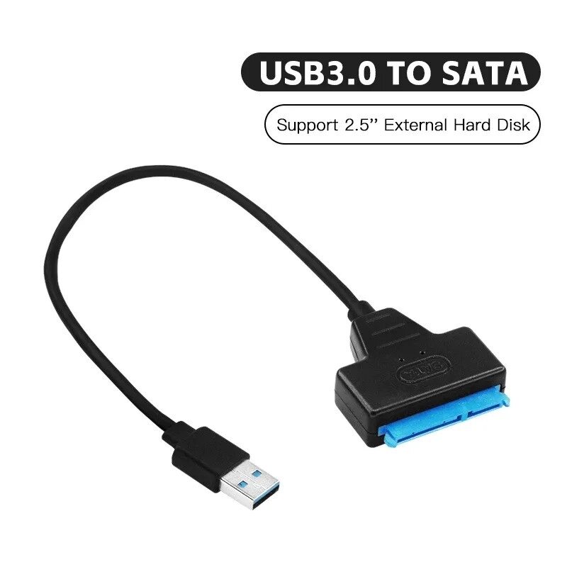 Кабель адаптер USB 3.0-SATA для диска SSD HDD 2.5" от компании Alexel - фото 1