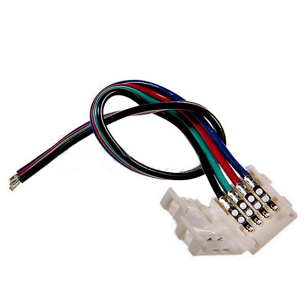 Клипс-коннектор под пайку для светодиодной RGB ленты 5050 от компании Alexel - фото 1