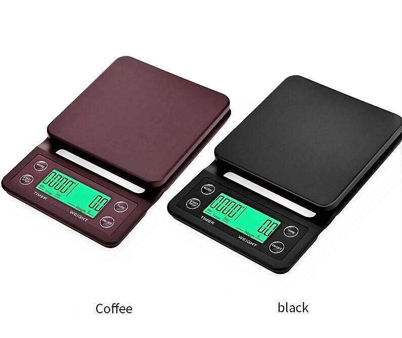 Кофе весы с таймером для бариста до 5 кг / шаг 0,1 г ##от компании## Alexel - ##фото## 1