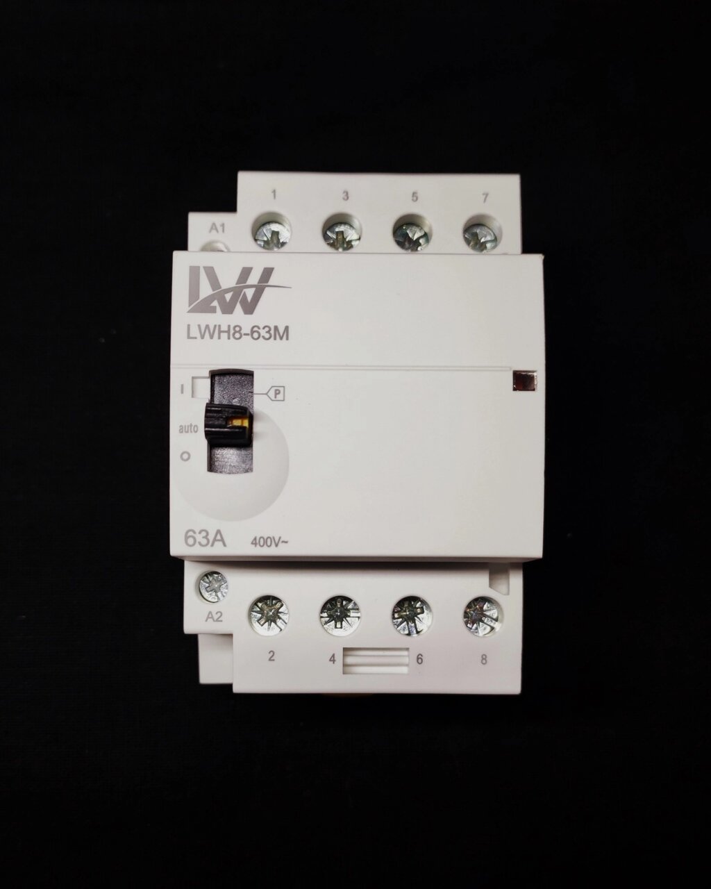 Модульный контактор с ручным управлением 4NO LWH8-63M от компании Alexel - фото 1