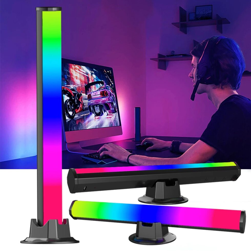 Музыкальный атмосферный RGB светильник Bluetooth D017 от компании Alexel - фото 1