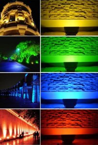 Цветной прожектор RGB 30 Вт с пультом в Алматы от компании Alexel