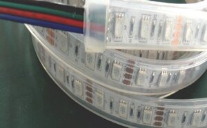 Набор светодиодная RGB лента в силиконовой трубке 5 м + ИК контроллер в Алматы от компании Alexel
