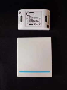 Беспроводной выключатель белый с радиореле и Wi-Fi Алиса