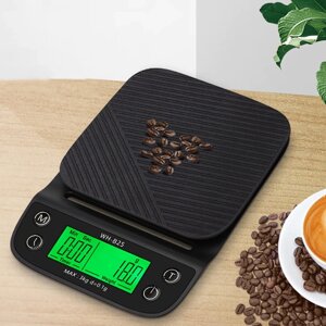 Весы с таймером для кофе до 3000 г / шаг 0,1 г