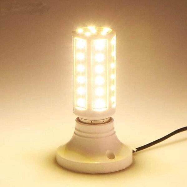 Светодиодная лампа-кукуруза 9W E27 теплая - описание