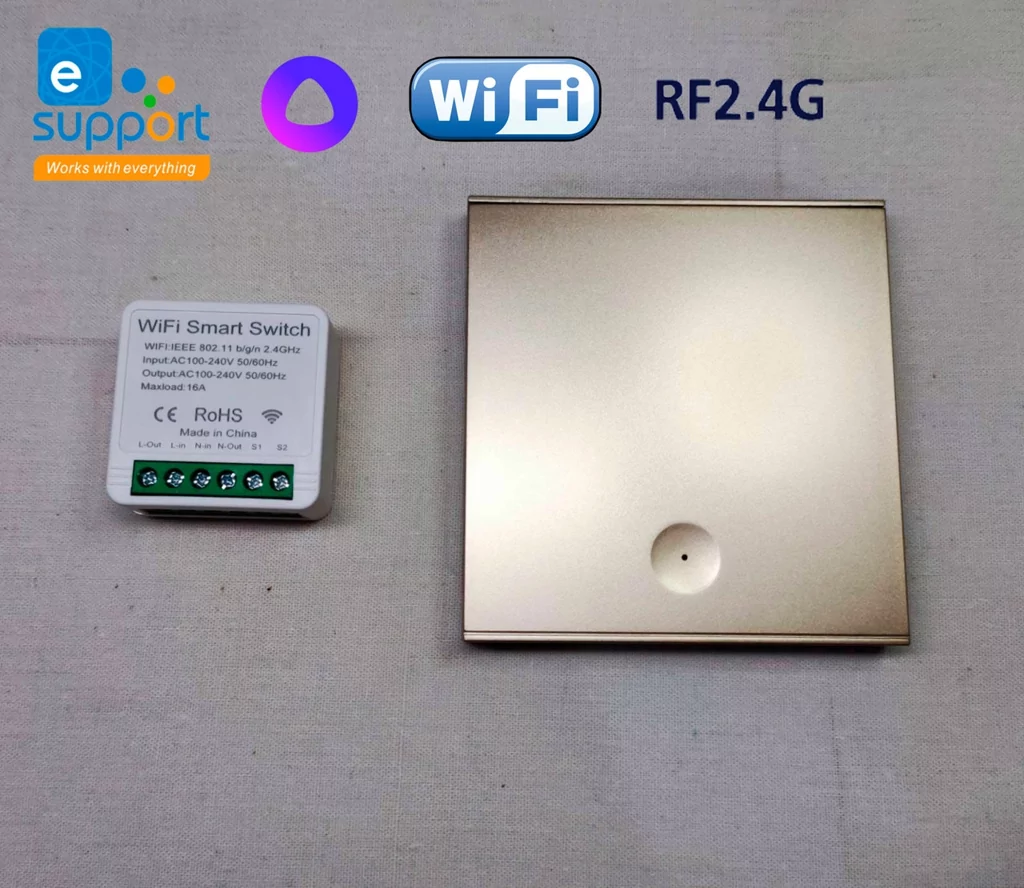 Беспроводной выключатель зотолой и радиореле с Wi-Fi Алиса eWeLink ...