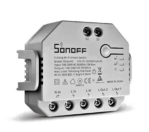 Sonoff dual R3 двойной релейный модуль Wi-Fi