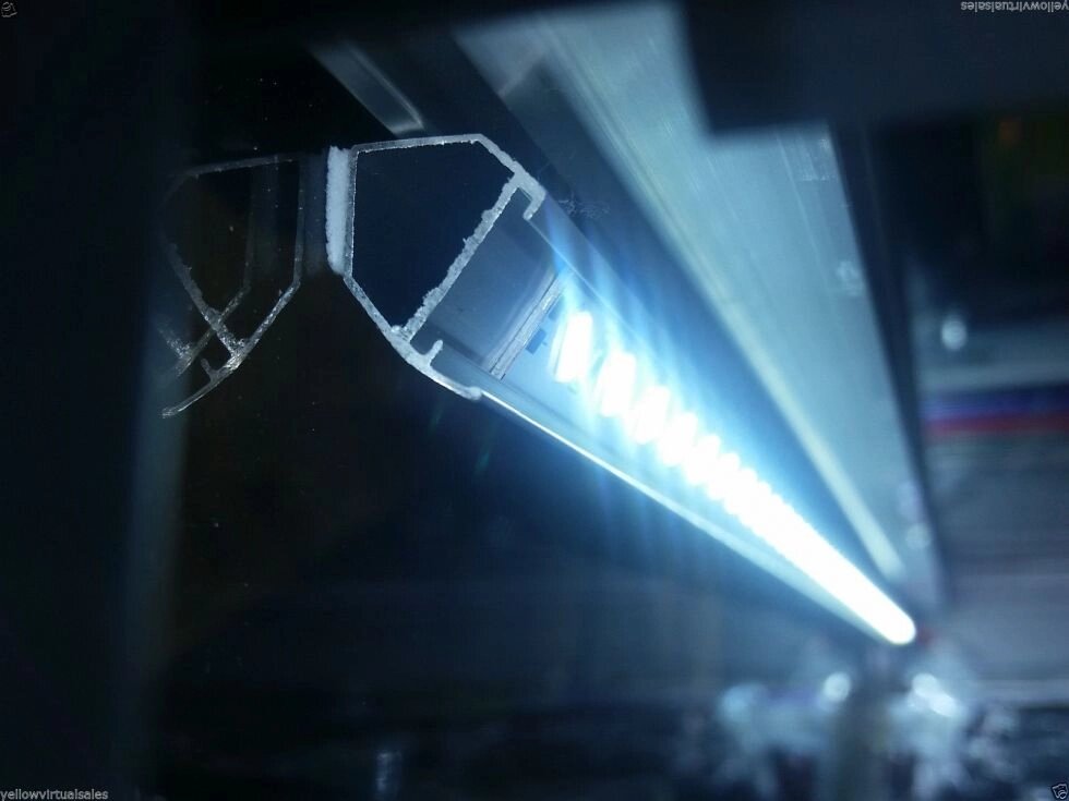 Профиль алюминиевый V-типа 100 см для светодиодных полос и лент от компании Alexel - фото 1