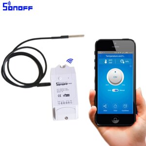 Sonoff TH16 умный Wi-Fi выключатель с датчиком температуры DS18B20