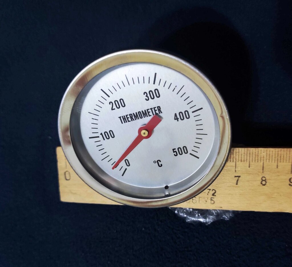 Термометр с большой шкалой для гриля и мангала барбекю  0 - 500°C от компании Alexel - фото 1