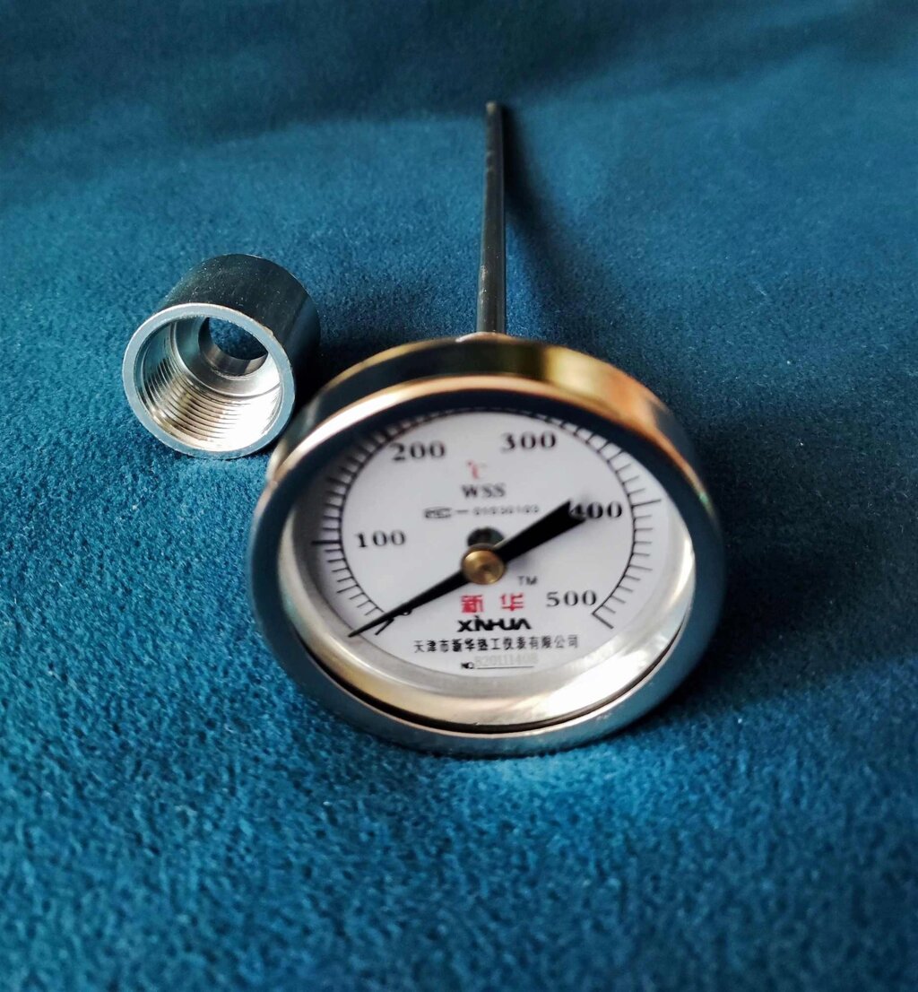 Термометр с длинным щупом для дровяной помпейской печи 0-500 °C от компании Alexel - фото 1