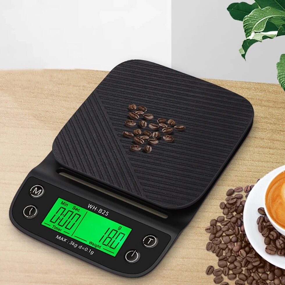 Весы с таймером для кофе до 3000 г / шаг 0,1 г ##от компании## Alexel - ##фото## 1