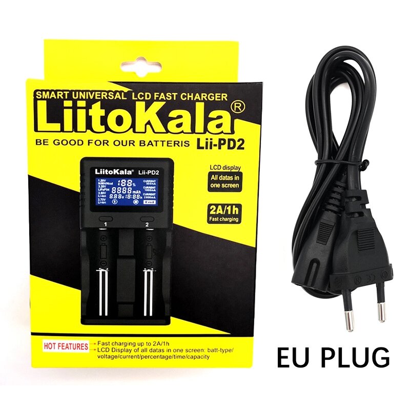 Зарядное устройство для аккумуляторов 18650, AA, AAA Liitokala Lii-PD2 от компании Alexel - фото 1