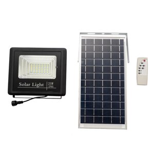 Солнечный прожектор на солнечной батарее 25 ватт LED для наружного и внутреннего освещения