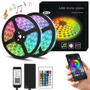 Светодиодная лента RGB 12 в. 60 д/метр SMD 5050, герметичная. Комплект 5 метров.