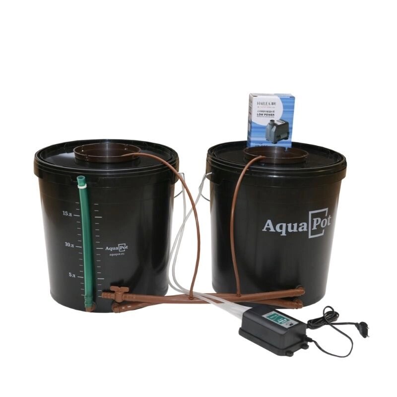 Установка Aqua Pot Duo 20 L (без компрессора, с помпой) - фото