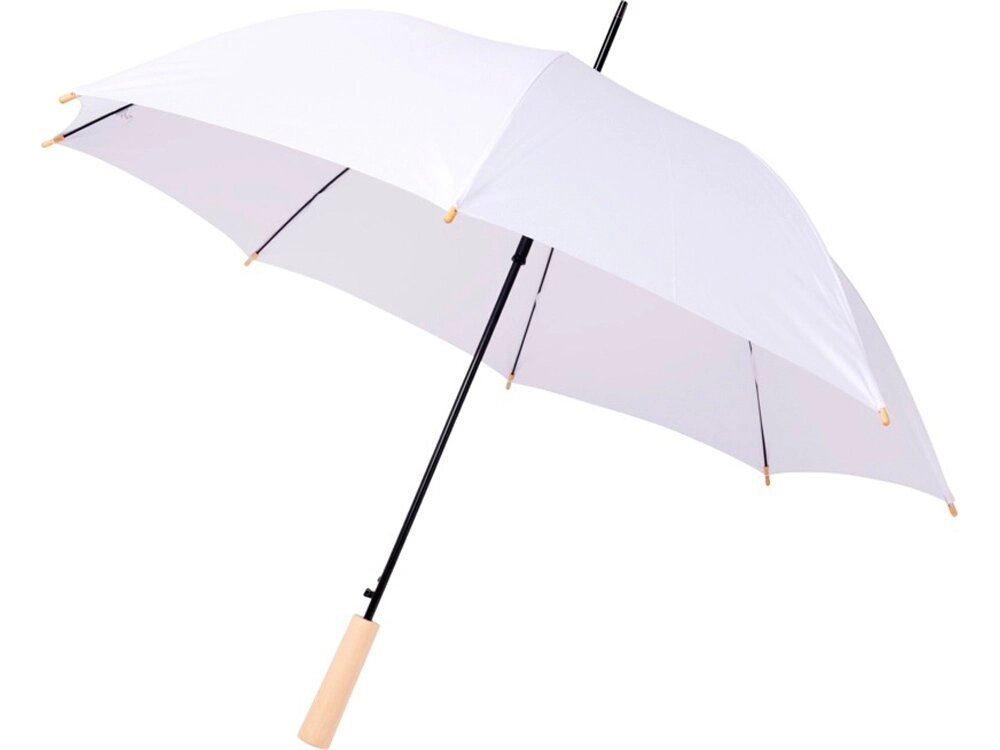 23-дюймовый автоматический зонт Alina из переработанного ПЭТ-пластика, белый от компании ТОО VEER Company Group / Одежда и сувениры с логотипом - фото 1