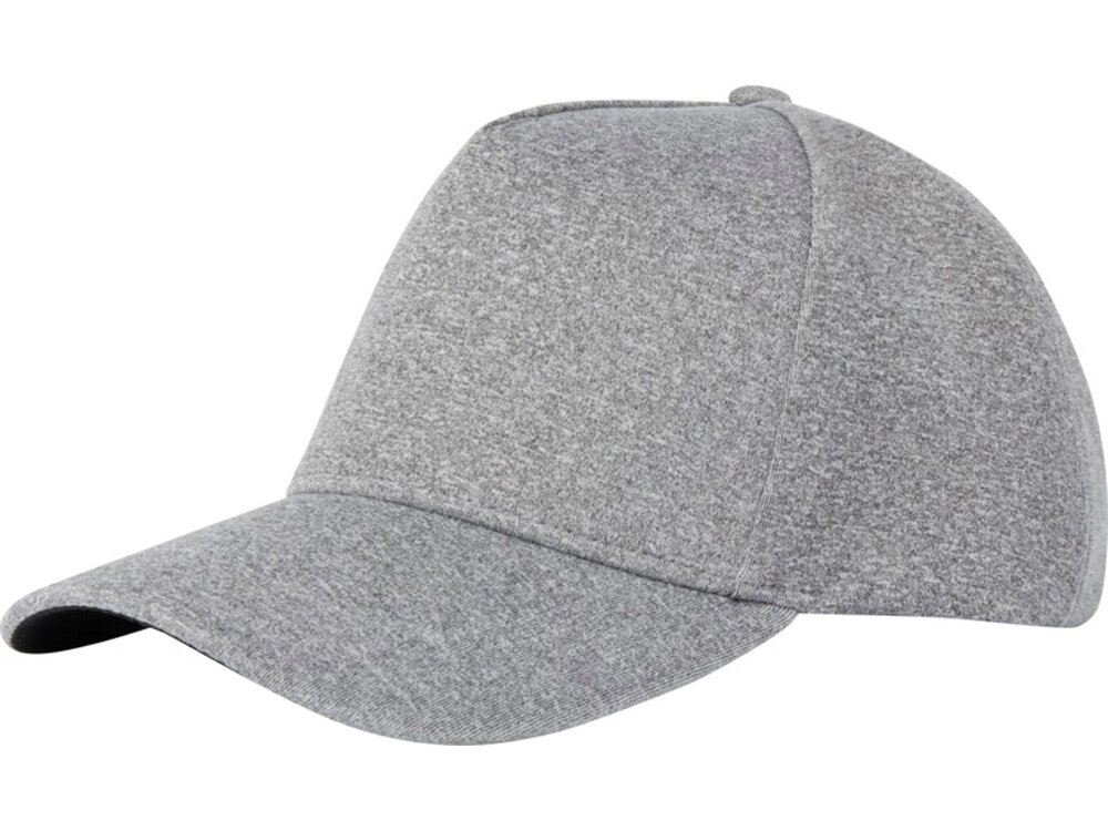 5-панельная стрейчевая кепка Manu, серый яркий от компании ТОО VEER Company Group / Одежда и сувениры с логотипом - фото 1