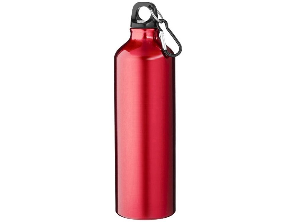 Алюминиевая бутылка для воды Oregon объемом 770 мл с карабином - Красный от компании ТОО VEER Company Group / Одежда и сувениры с логотипом - фото 1