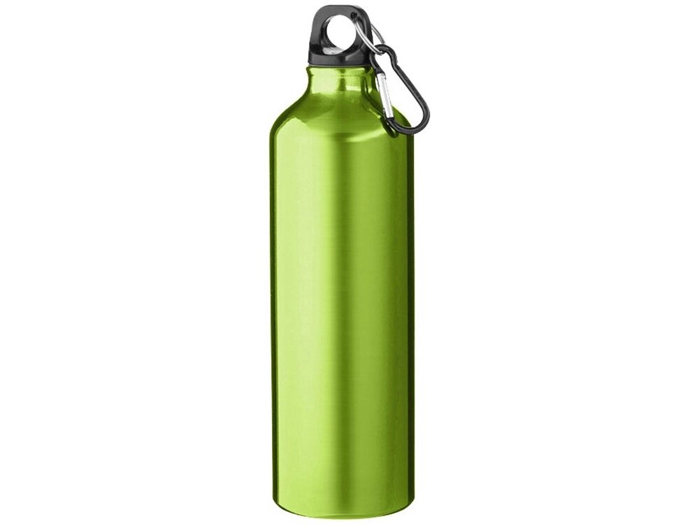 Алюминиевая бутылка для воды Oregon объемом 770 мл с карабином - Лайм от компании ТОО VEER Company Group / Одежда и сувениры с логотипом - фото 1