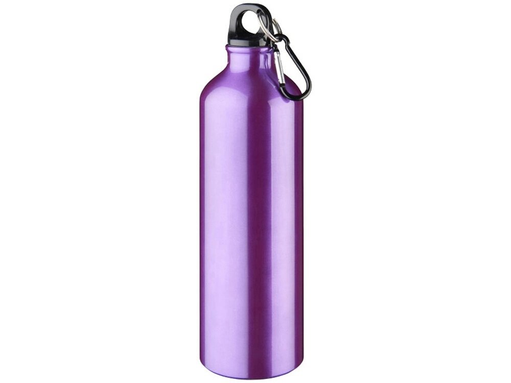 Алюминиевая бутылка для воды Oregon объемом 770 мл с карабином - Пурпурный от компании ТОО VEER Company Group / Одежда и сувениры с логотипом - фото 1