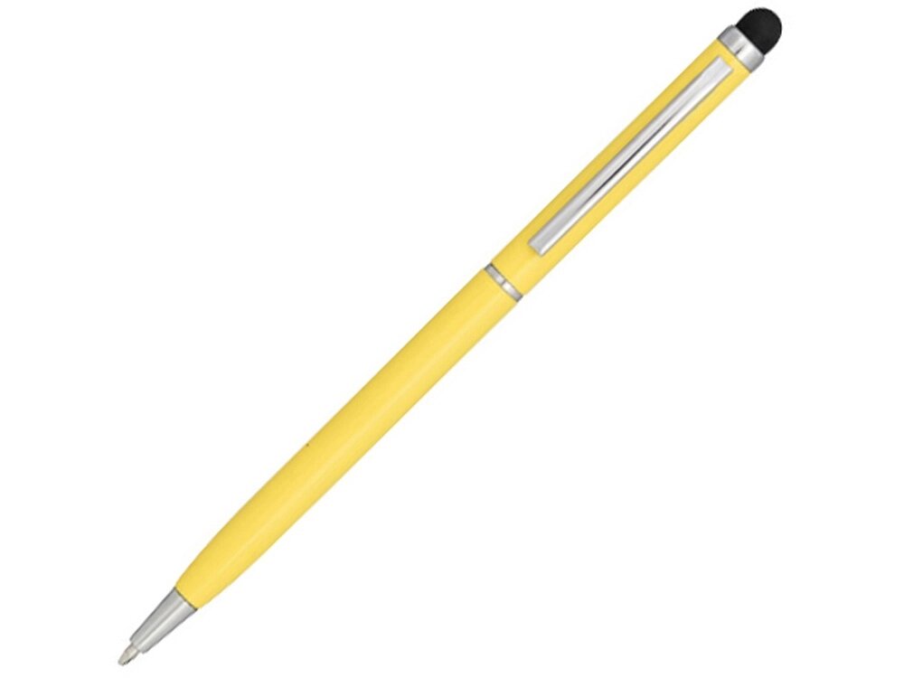 Алюминиевая шариковая ручка Joyce, желтый от компании ТОО VEER Company Group / Одежда и сувениры с логотипом - фото 1