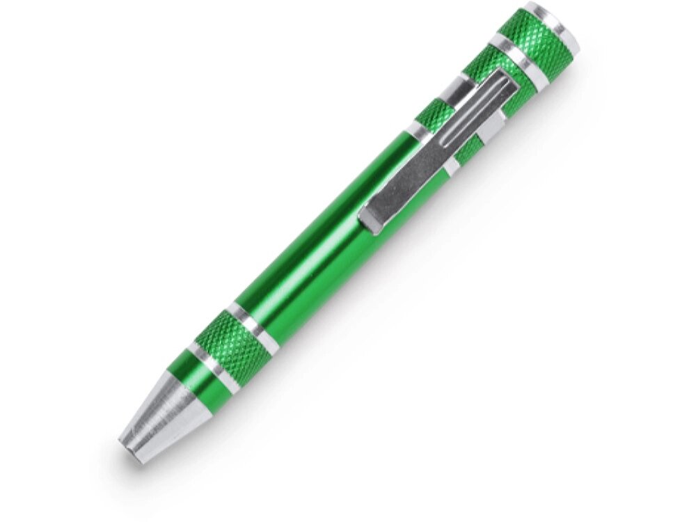 Алюминиевый мультитул BRICO в форме ручки, папоротник от компании ТОО VEER Company Group / Одежда и сувениры с логотипом - фото 1