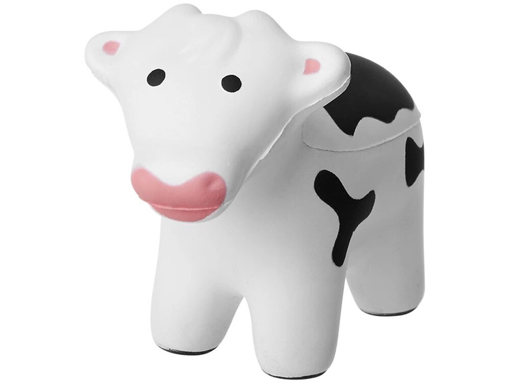 Антистресс Attis в форме коровы, белый/черный от компании ТОО VEER Company Group / Одежда и сувениры с логотипом - фото 1