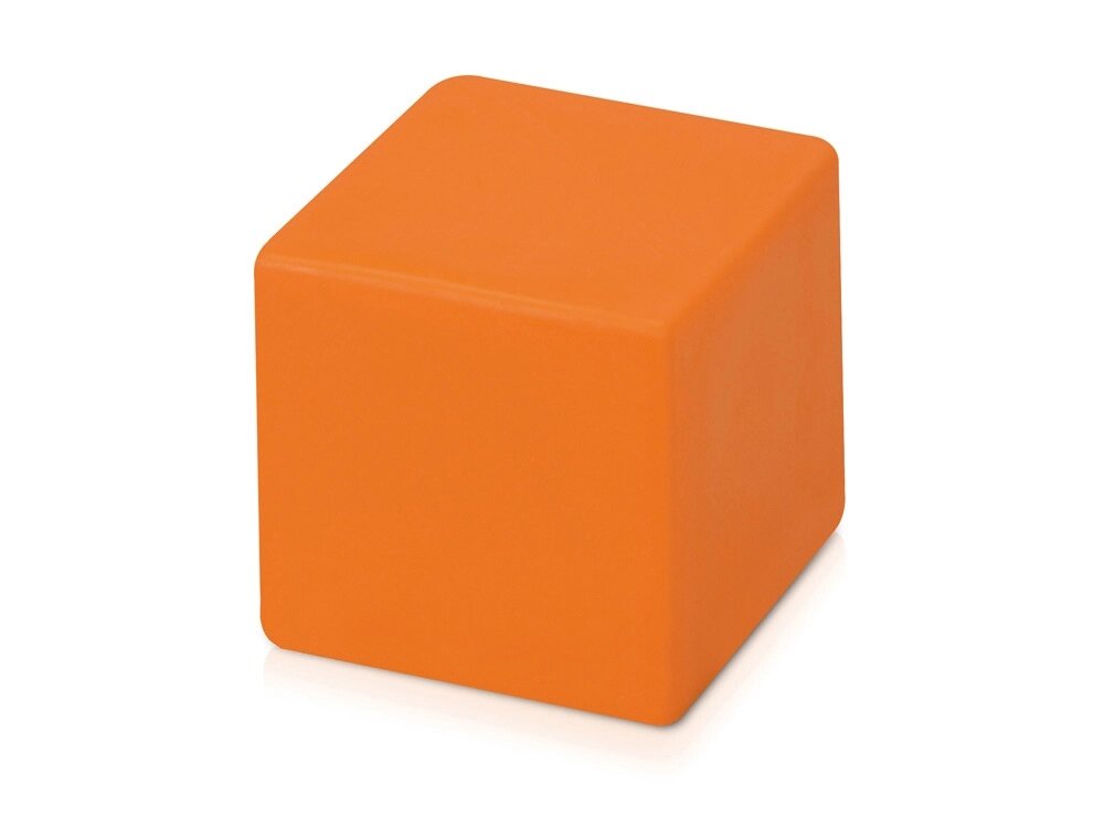 Антистресс Куб, оранжевый (Р) от компании ТОО VEER Company Group / Одежда и сувениры с логотипом - фото 1