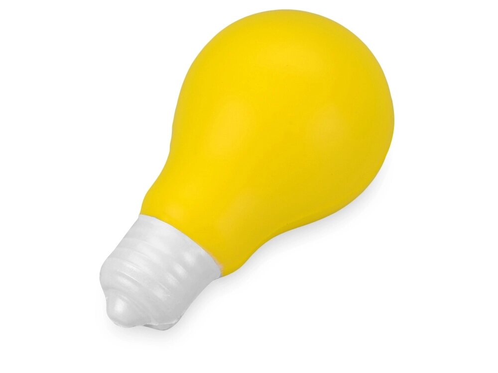 Антистресс Лампочка, желтый от компании ТОО VEER Company Group / Одежда и сувениры с логотипом - фото 1