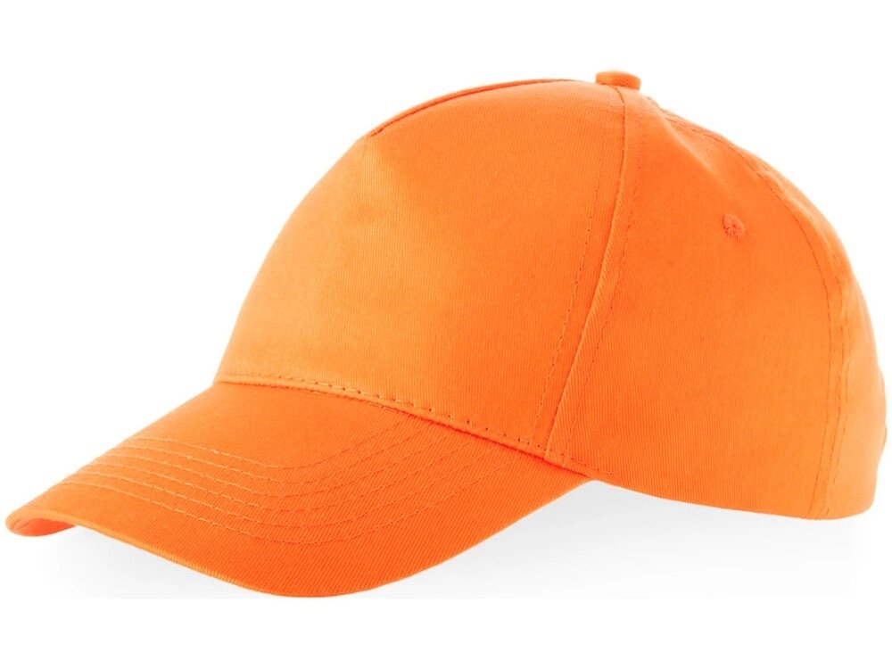 Бейсболка Memphis 5-ти панельная 165 гр, оранжевый от компании ТОО VEER Company Group / Одежда и сувениры с логотипом - фото 1