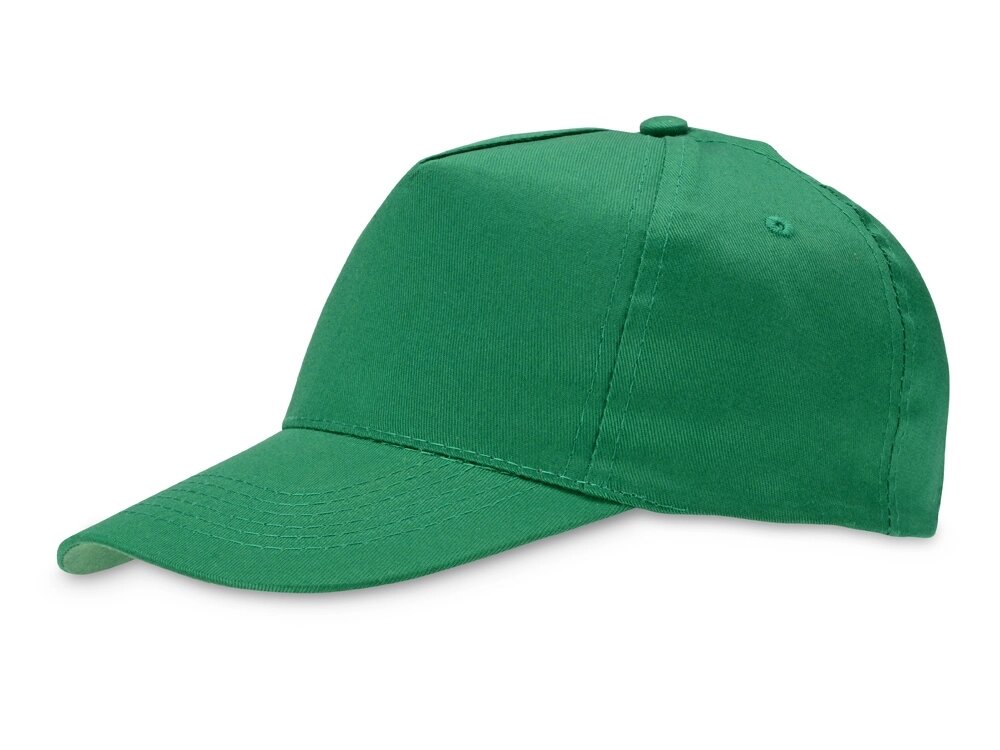 Бейсболка Memphis 5-ти панельная 165 гр, зеленый от компании ТОО VEER Company Group / Одежда и сувениры с логотипом - фото 1