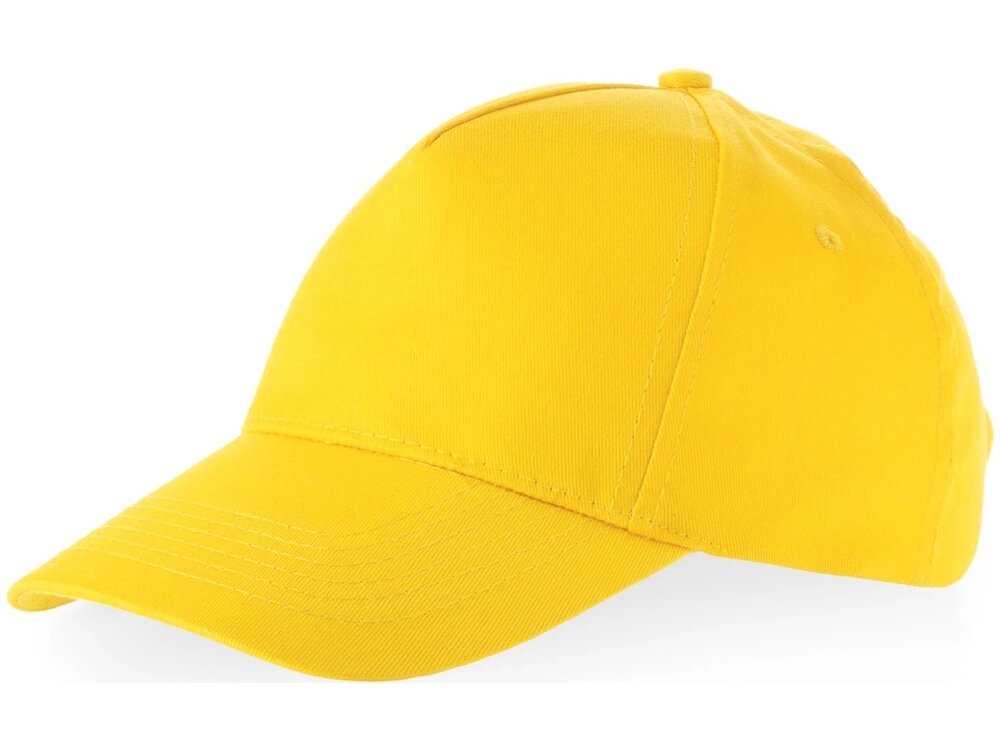 Бейсболка Memphis 5-ти панельная 165 гр, желтый от компании ТОО VEER Company Group / Одежда и сувениры с логотипом - фото 1