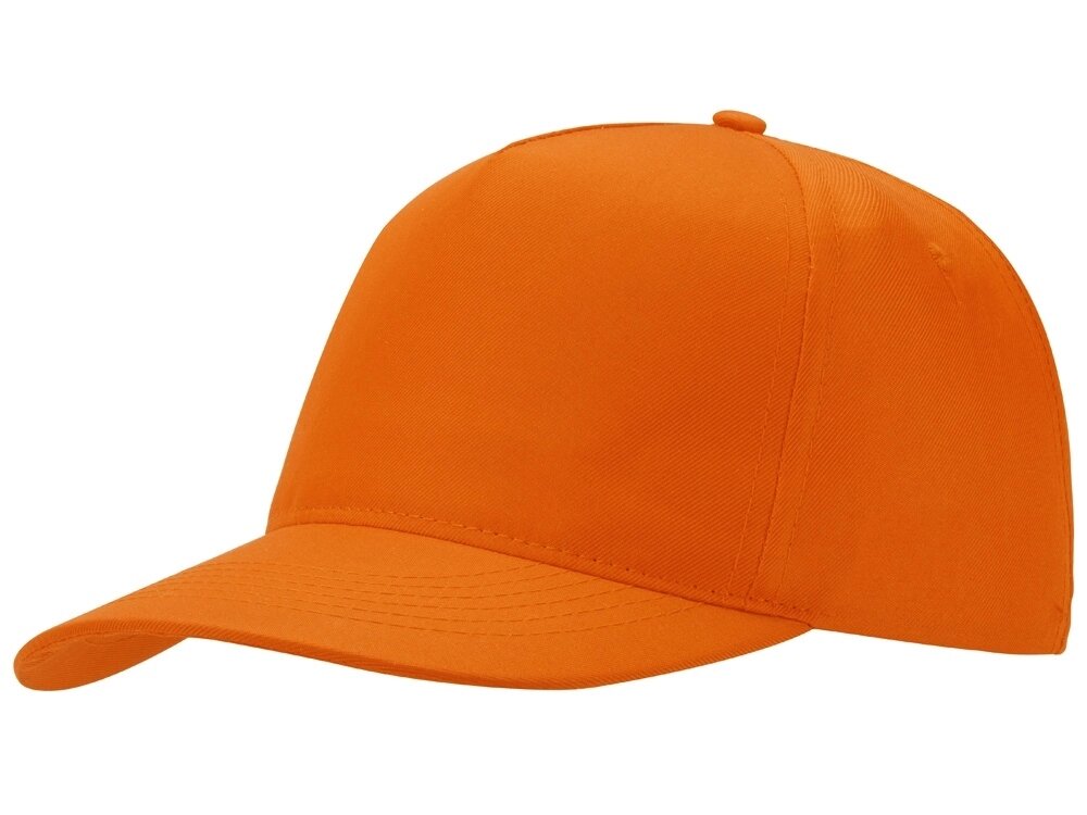 Бейсболка Mix 5-ти панельная 180 гр, оранжевый от компании ТОО VEER Company Group / Одежда и сувениры с логотипом - фото 1