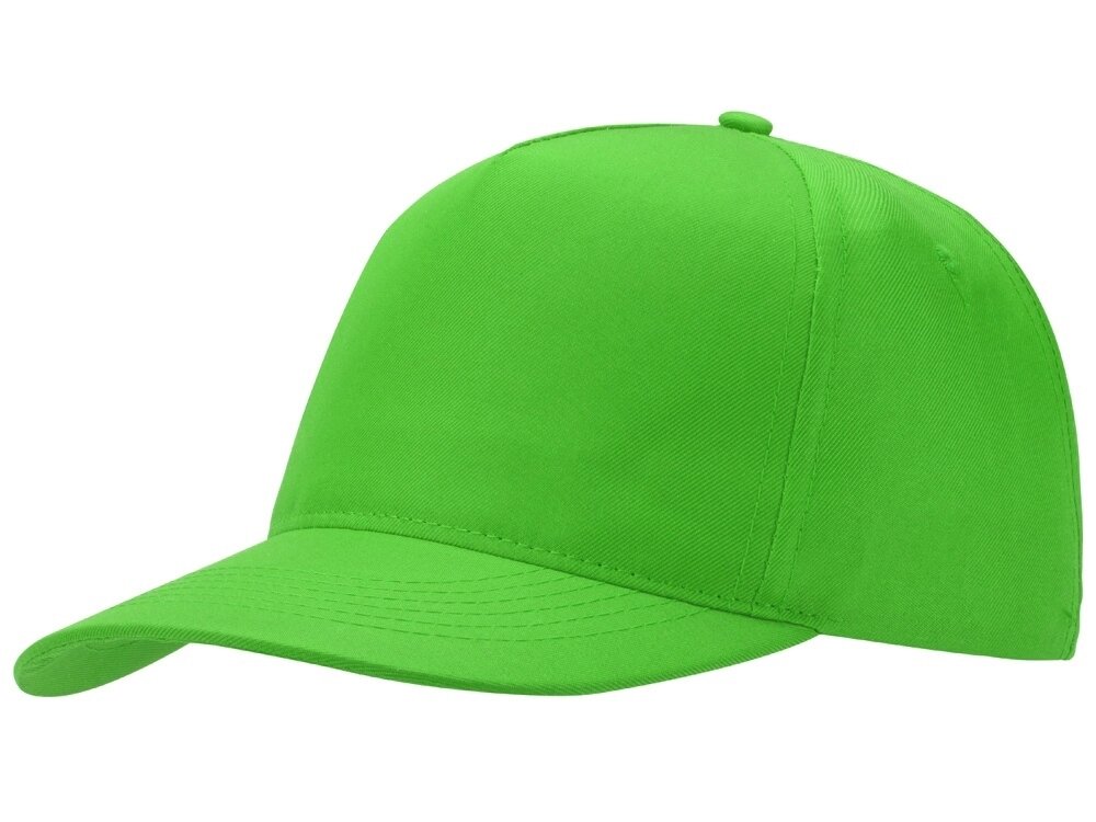 Бейсболка Mix 5-ти панельная 180 гр, зеленое яблоко от компании ТОО VEER Company Group / Одежда и сувениры с логотипом - фото 1
