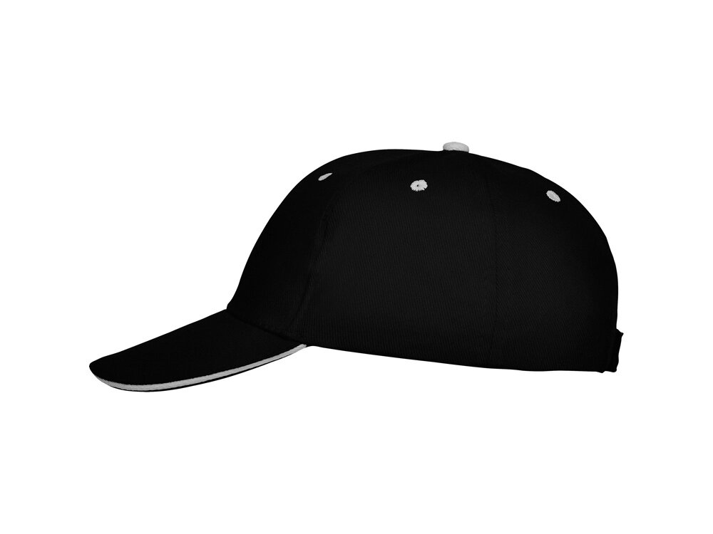 Бейсболка Panel унисекс, черный от компании ТОО VEER Company Group / Одежда и сувениры с логотипом - фото 1