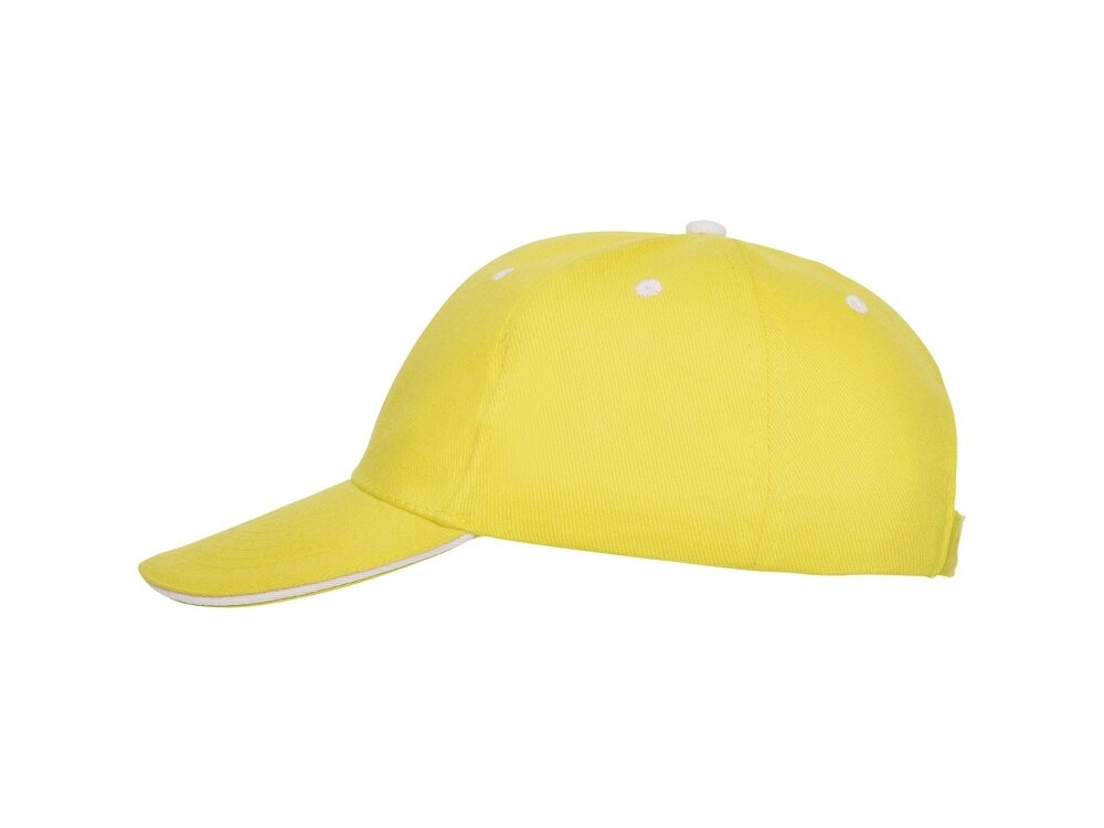 Бейсболка Panel унисекс, желтый от компании ТОО VEER Company Group / Одежда и сувениры с логотипом - фото 1