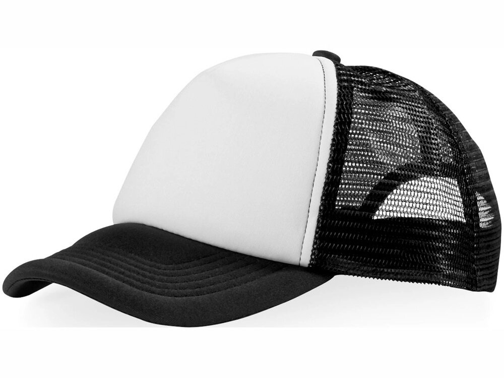 Бейсболка Trucker, черный/белый от компании ТОО VEER Company Group / Одежда и сувениры с логотипом - фото 1