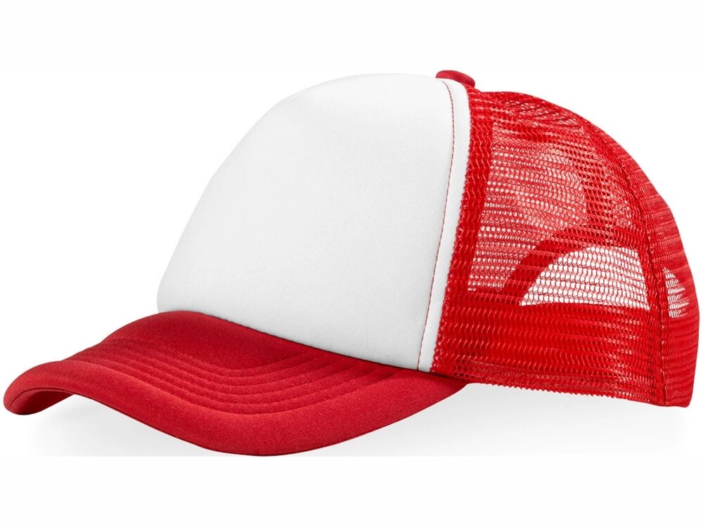 Бейсболка Trucker, красный/белый от компании ТОО VEER Company Group / Одежда и сувениры с логотипом - фото 1