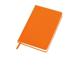 Бизнес-блокнот C2 софт-тач, твердая обложка, 128 листов, оранжевый