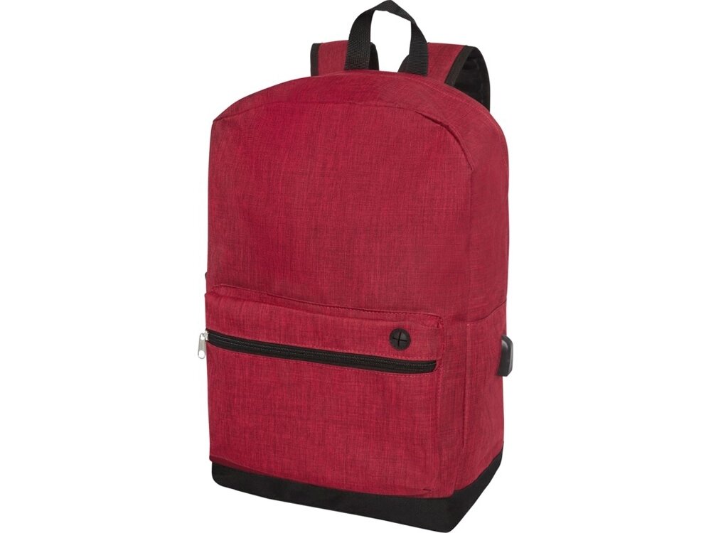 Бизнес-рюкзак для ноутбука 15,6 Hoss, heather dark red от компании ТОО VEER Company Group / Одежда и сувениры с логотипом - фото 1