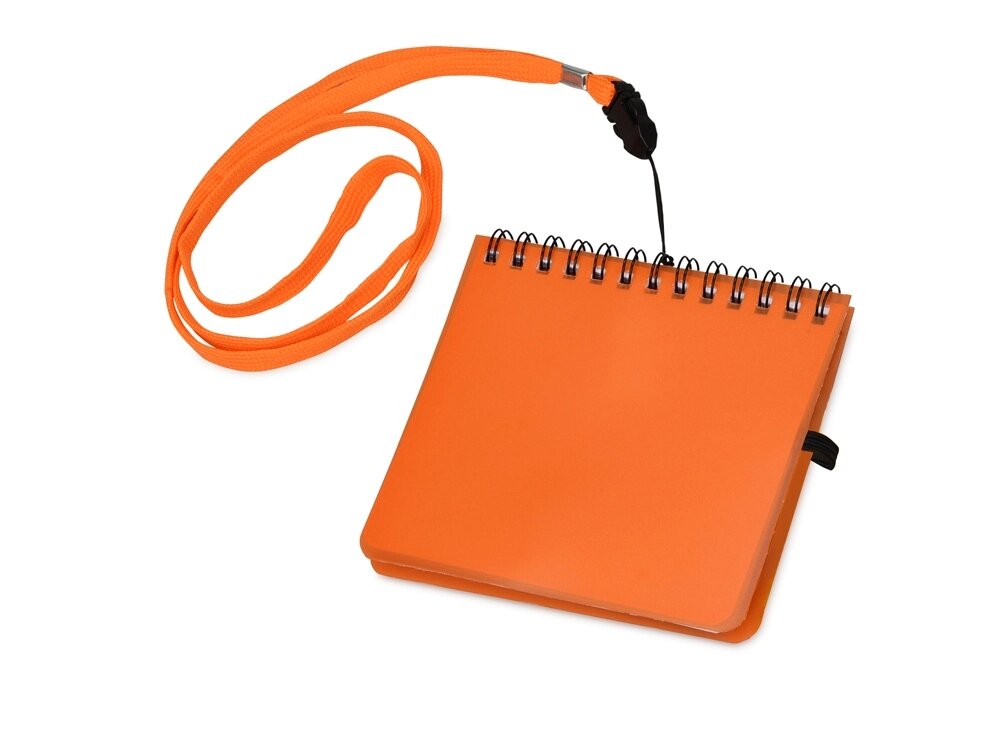 Блокнот А6 Журналист, оранжевый от компании ТОО VEER Company Group / Одежда и сувениры с логотипом - фото 1
