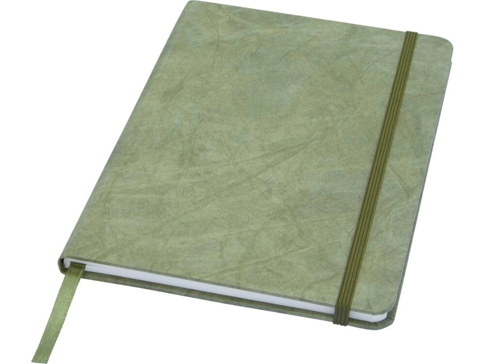 Блокнот Breccia, формат А5, с листами из каменной бумаги, зеленый от компании ТОО VEER Company Group / Одежда и сувениры с логотипом - фото 1