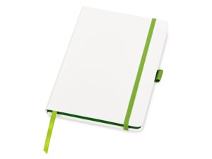 Блокнот ColorNote White, твердая обложка A5, 80 листов, белый и зеленое яблоко