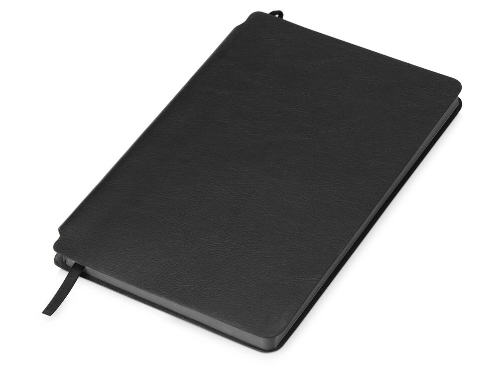 Блокнот Notepeno 130x205 мм с тонированными линованными страницами, черный от компании ТОО VEER Company Group / Одежда и сувениры с логотипом - фото 1
