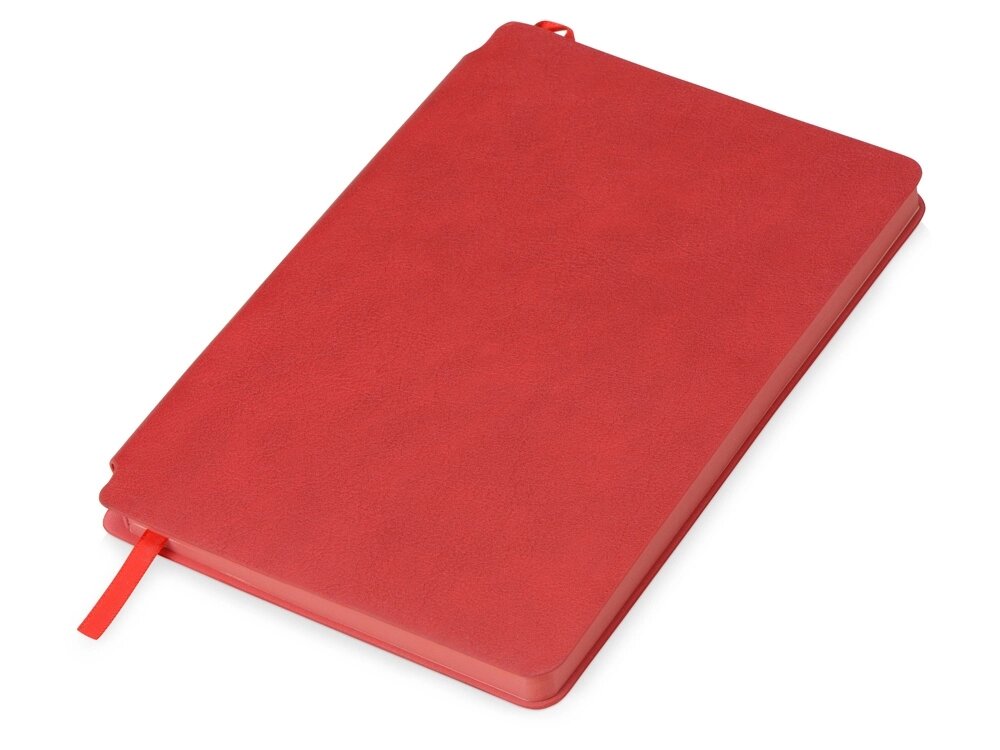 Блокнот Notepeno 130x205 мм с тонированными линованными страницами, красный от компании ТОО VEER Company Group / Одежда и сувениры с логотипом - фото 1